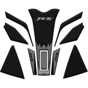 Resim GP Kompozit SYM Jet 14 2017-2024 Uyumlu Tank Pad Seti Gri 