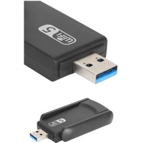 Resim Wifi Adaptörü Bt5.0 Wifi 2'si Bir Arada Çift Bantlı Çift Anten 