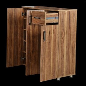 Resim Ayakkabılık Çok Amaç Model Parlak Ceviz Hard Suntalem Demonte 5R (390859886) Kiraz 