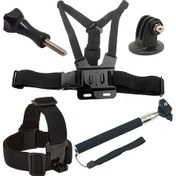 Resim Gopro Hero 6 Hero 7 Aksiyon Kamera Uyumlu 5 Parça Aksesuar Seti 