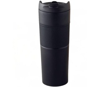 Resim Tohana H2O Premium French Press Termos Mug - Siyah, 450ml, Sızdırmaz, Kaymaz Tabanlı, Isı Koruma Özellikli 