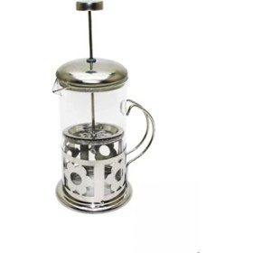 Resim Çelik Kulplu Cam French Press - 350 ml 