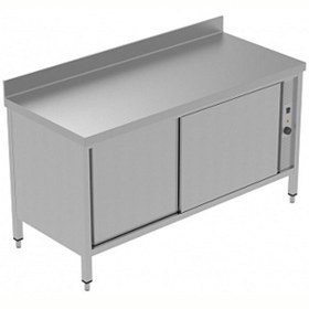 Resim Electrolux Professional Sıcaklık Dolabı 1 Ara Raf Ve 2 Kayar Kapılı Fanlı Isıtma Sırtlı - 1600 MM Plus GTC1610E 