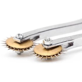 Resim SRTfootcare Paslanmaz Çelik 4 mm Rulet Deri El Aleti 