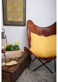 Resim Peraluna Free Pıllow %100 Organik Pamuk Triko Yastık Kılıfı 60x60 Cm Sarı - Sarı 