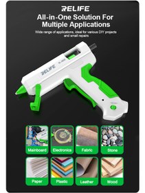 Resim UralTeknik Relife Rl-O62E Hassas kalite sıcak silikon tabancası + 10 silikon uç 