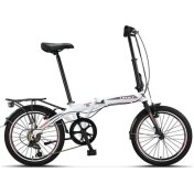 Resim 2036 Foldıng Katlanır Bisiklet V 20 Jant 6 Vites Beyaz Silver Kırmızı Beyaz Silver Kırmızı 