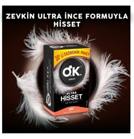 Resim Okey Ultra Hisset 20'li Prezervatif & Klasik 20'li Prezervatif Set 