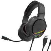 Resim Promate Vertux Tokyo Mikrofonlu Stereo RGB Gürültü Önleyicili Oyuncu Kulak Üstü Kablolu Kulaklık 