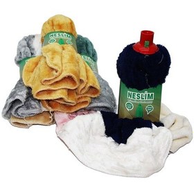 Resim Küçük Boy Mikrofiber Havlu Mop Paspas Açık Gri 