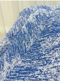 Resim Özlü Home Lüks Pamuklu Koltuk Çekyat Örtüsü 170x220 Çift Taraflı Terletmez Kaymaz Saks Mavi 