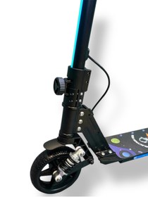 Resim ASENASHOP Elektrikli Çocuk Amortisörlü Led'li Scooter 130 W ( Dizlik Ve Dirseklik Hediyeli) 
