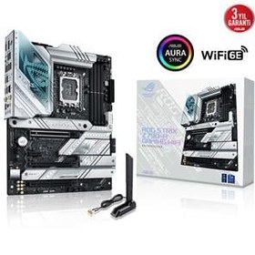 Resim ASUS MB ROG STRIX Z790-A GAMING WIFI II INTEL Z790 LGA1700 DDR5 8000 DP HDMI 5X M2 USB3.2 WİFİ 7 BT AURA RGB 2.5GBİT LAN ATX 192 GB KADAR RAM DESTEGI ASUS Q-DESIGN 
