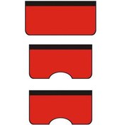 Resim 3 Adet / Takım Araba Tamir Çamurluk Bakım Yıkanmış Deri Koruyucu Ped, Boyut: Büyük Kırmızı 