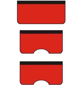 Resim 3 Adet / Takım Araba Tamir Çamurluk Bakım Yıkanmış Deri Koruyucu Ped, Boyut: Büyük Kırmızı 