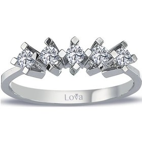 Resim Lova G Renk 0,30 Karat Pırlanta Beştaş Yüzük - 1070179 