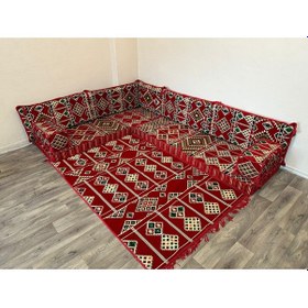 Resim Coton Şark Köşesi Minder, Kilim Takımı 
