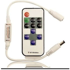 Resim Unichrome RF Uzaktan Kumandalı Şerit Led Dimmer Led Işık Kontrolü 12V - 24V 543018864 