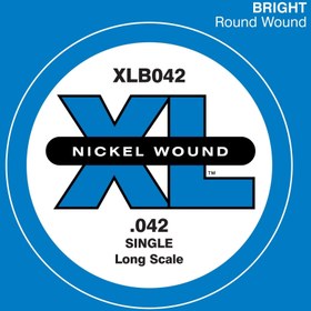 Resim D'Addario XLB042 XL Nickel Wound Bas Gitar Tek Teli - 0.042 İnç (Aksesuar) | 0.042 İnç Kalınlık, Karakteristik XL Nickel Wound Parlaklığı, Mükemmel Projeksiyon ve Dayanıklı Yapı 