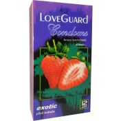 Resim Love Guard Exotic ( Çilek Kokulu) Prezervatif 