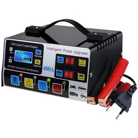 Resim Synodicmonth 400a Araç Akü Şarj Cihazı 12v/24v Akü Yüksek Güçlü Hızlı Şarj Cihazı 220w Akıllı Darbe Onarım Şarj Cihazı Ab Fişi 