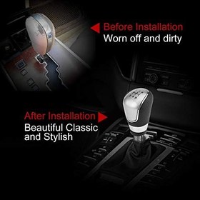 Resim Haofy Vites Topuzu, Araba 5 Hız Vites Kolu Topuzu Kafa Mk7 2008-2013 Için Fit Araba Vites Topuzu Dişli 