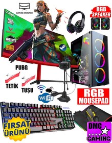 Resim DMC N148x (GTA 5) I5-3470 16gb Ram 1tb Hdd,256gb Ssd,gt740,23.8"curved Oyuncu Masaüstü Bilgisayarı 