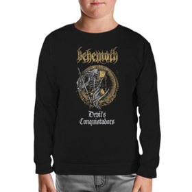 Resim Behemoth - Devil's Conquistadors Siyah Çocuk Sweatshirt 