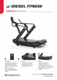 Resim Diesel Fitness Curve 48 Kavisli Koşu Bandı 