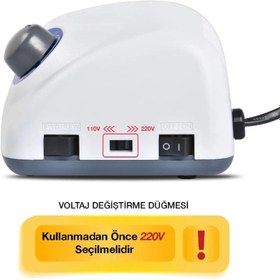 Resim strong 210 Saeshin Elektrikli Freze Törpü Makinesi Strong Freze Tırnak Törpü Ve Manikür Cihazı 210 