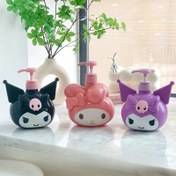 Resim Sanrio Hello Kitty & Friends Refillable Liquid Dispenser, Large Capacity, Allergy-Friendly Plastic, Unscented, Rectangle Shape, with Pump, for Shampoo and Body Wash, Hand Wash Only 