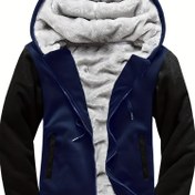 Resim Erkek Tam-Zip Kapüşonlu Ceket - Aşırı Soğuk Hava Kayak ve Kayak Ceketi, Kapüşonlu Kış Dış Giyim, Alp Dağ Tırmanışı, Yürüyüş, Kamp - Rüzgar Geçirmez Termal Kabuk Ceket -40°C/-40°F sıcaklıkları için - Siyah/Beyaz renk bloğu tasarımı, Kış Aksesuarları, Yürüyüş Giyimleri, Rüzgar Geçirmez Kumaş, Dayanıklı Dış Giyim, Yürüyüş Ekipmanları, Spor Tarzı, Güçlendirilmiş Dikiş, Macera Arayanlar 