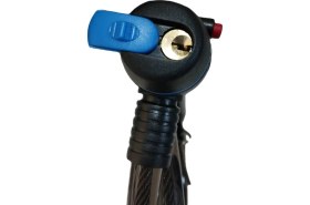 Resim KNT Bisiklet ve Motosiklet Kilidi 15X1000 mm Kalın Kilit 1 Metre Uzunluk Siyah 