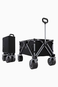 Resim ROLLSTER Katlanabilir Taşıma Arabası 100 kg Kapasite - Siyah 