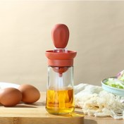 Resim Geeroyoo Ev Mutfak Ve Barbekü İçin Silikon Yağlı Fırça - Entegre Ölçülü 180ml Yağ Kutusu İle Kontrollü Dağıtım, Dayanıklı Malzeme, Kırmızı, 80 Adet/kutu Tekli Renkli Paket Çok Renkli 