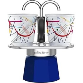 Resim AyrStore - Set Mini Express: Ocak Üstü Espresso Pişirici + 2 Cups - Kandinsky Serisi 
