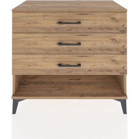 Resim Hyperion Şifonyer 3 Çekmeceli 88x44x80 Çam-çam Atlas Çam 