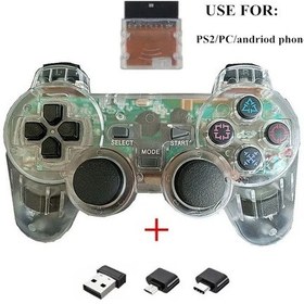 Resim Lacivert-2.4g Kablosuz Denetleyici Ps2 Gamepad İçin Ps2 Kablosuz Oyun Kolu İçin Ps2 Pc Android Telefon Oyun Denetleyicisi 