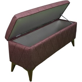 Resim vavonni kapitone sandık Sandıklı 120 Cm Nevrür Kapitone Puf Bench Retro Koltuk Sandıklı Puf A Kalite /05 