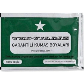 Resim Tek Yıldız Kumaş Boyası Koyu Yeşil 