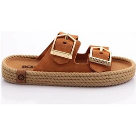 Resim Bohonomad Sydney Kadın Tokalı Taba Terlik Syd12-00055 Taba 