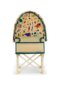 Resim Plusup Tenteli 0-4 Yaş Portatif Katlanır - Yükseltici Mama Sandalyesi 