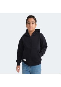 Resim Slazenger LEKAN Çocuk Fermuarlı Kapüşonlu Cepli Lacivert Sweatshirt 