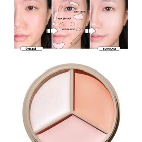 Resim The Saem Cover Perfection Triple Pot Concealer 05 Tone Up Beige - Ton Eşitleyici Üçlü Kapatıcı Palet 