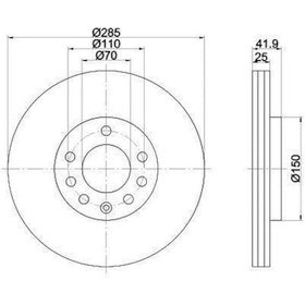 Resim Opel Vectra Ön Fren Disk 2002-2009 569003 Mga50132 1.6, 2.0 Dtı, 2.2 Dtı, 1.9 Cdtı 