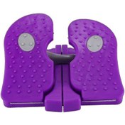 Resim Mini Bisiklet Egzersizleri İçin Masa Altı Ayak Pedalı Egzersiz Aleti Mor 