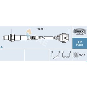 Resim FAE 77209 Oksijen Sensoru Z10xe Corsa C 855359 (WA274518) 