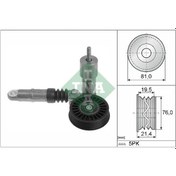 Resim INA 534001410 V Kayis Gergisi Komple ( Vw Golf 98-02 Passat 97-05 Audi A4 98-05 A6 98-05 ) 038145278 (WP452266) 