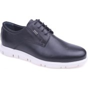 Resim James Franco 6670 Ortopedik Oxford Deri Erkek Ayakkabı Siyah 