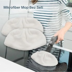 Resim CetKing Sc3, Sc4, Sc5 Easyfix Buharlı Temizleme Makinesi ile Uyumlu Mikrofiber Bez Seti 2'li 